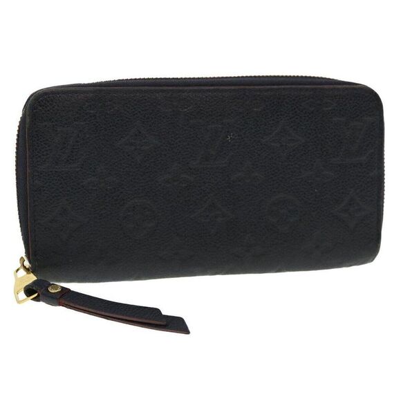 LOUIS VUITTON Monogram Empreinte Zippy Wallet Navy - Picture 1 of 15
